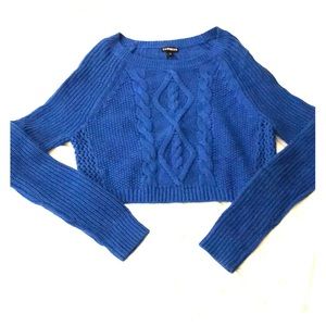 Blue Express cable knit sweater